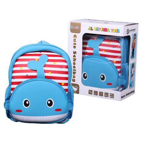Cute Whale School Bag Kindergarten Backpack - SquareDubai