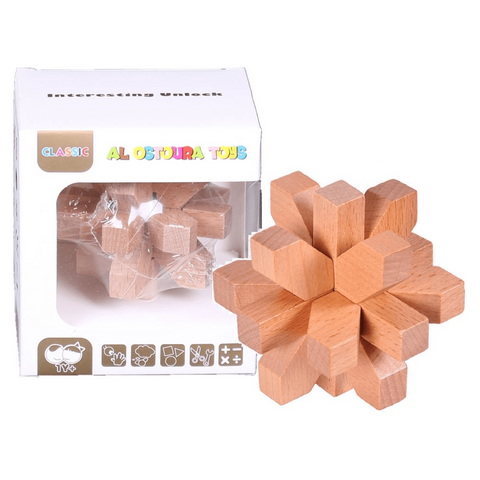 WOODEN Educational Toys Interesting Unlock Wooden AB405
