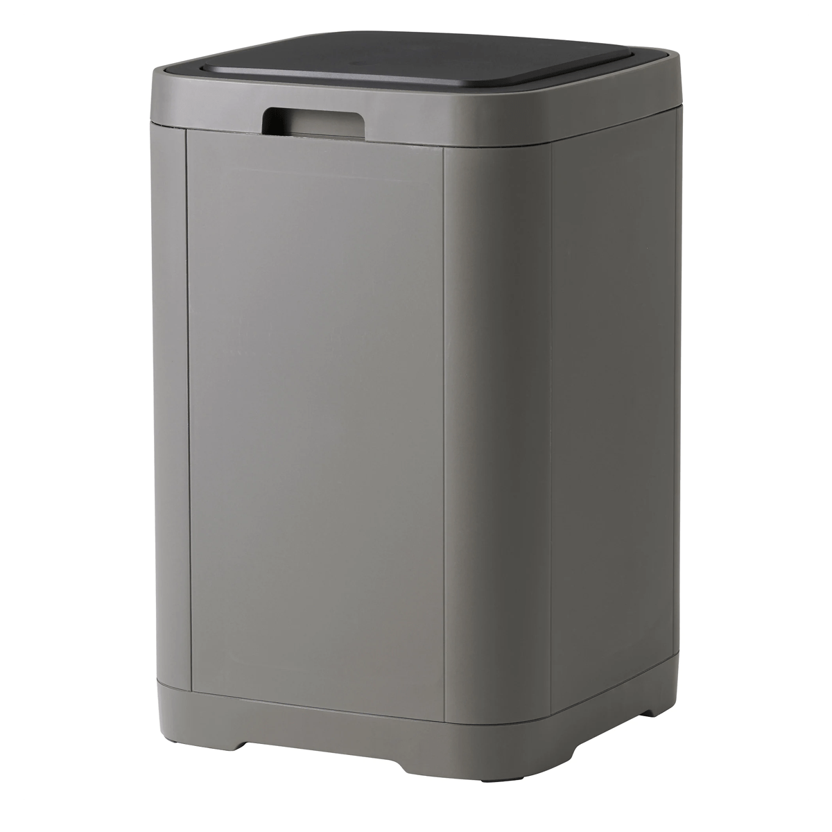 GIGANTISK Touch top bin, dark grey