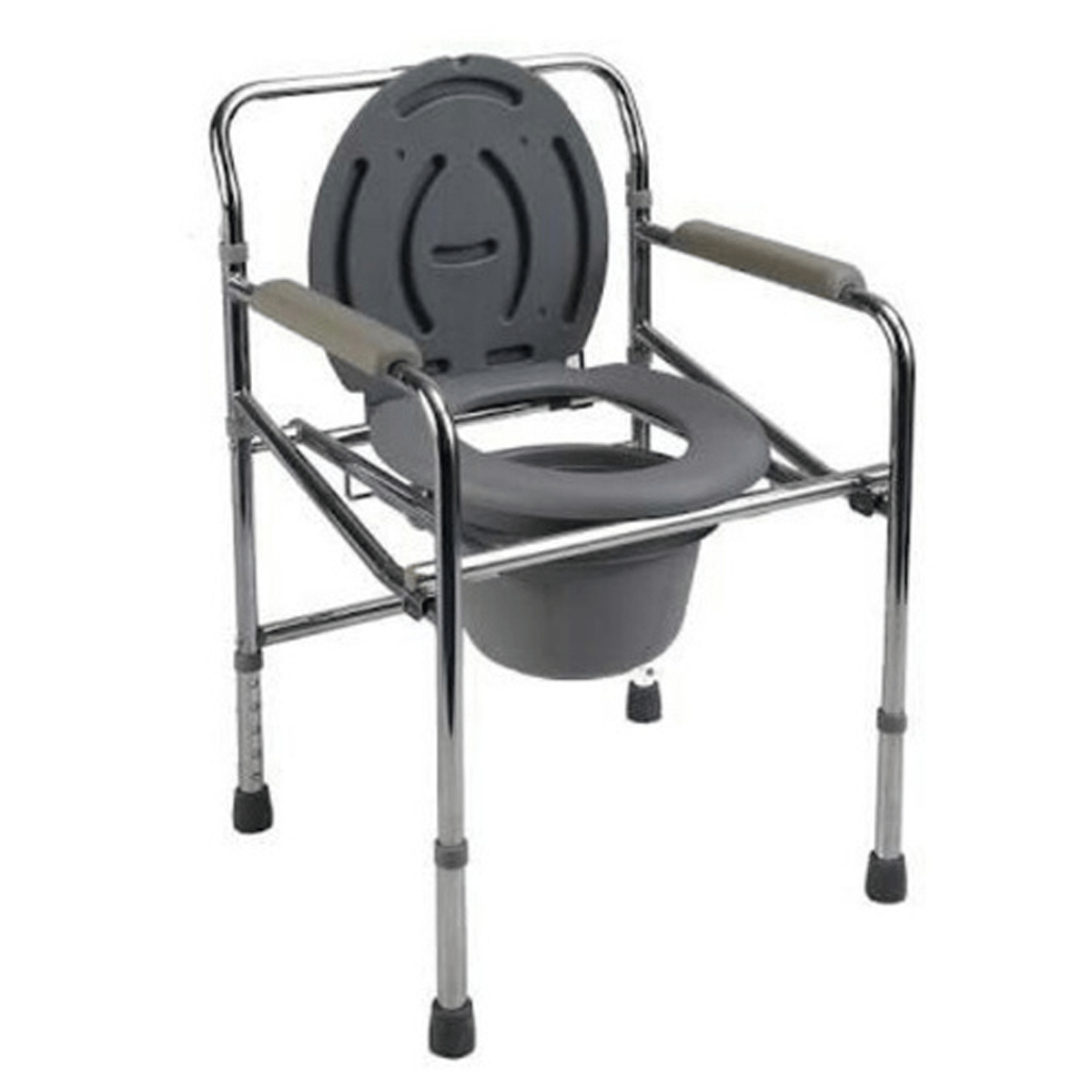 Commode Chair with Steel Body with wheel