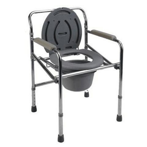 Commode Chair with Steel Body with wheel