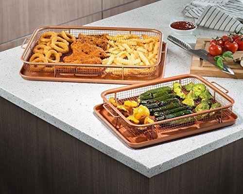 Gotham Steel 1463 Crisper Tray, Brown Medium Brown