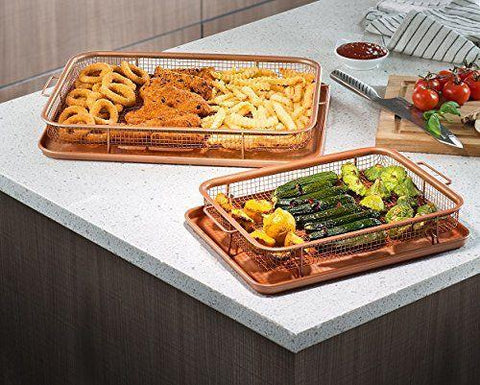 Gotham Steel 1463 Crisper Tray, Brown Medium Brown