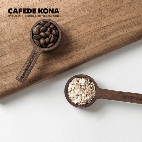 CAFEDE KONA coffee bean  solid wood measuring spoon 8g