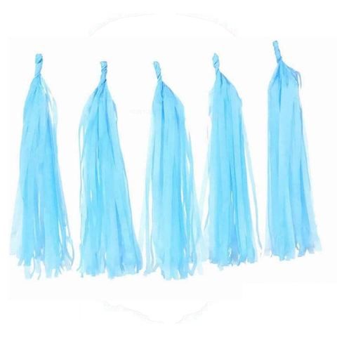 25Pcs/Lot 5 Mixed Random Colour Diy Tissue Paper Tassel Garland For Kids  Birthday Party