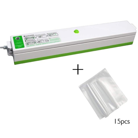 Automatic Household Food Vacuum Sealer Packaging Machine + 15 Pouches