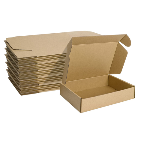 Willow WHITE Corrugated Cardboard Boxes (Pack of 25)  20x10x4 Cms
