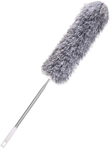 Telescopic Fluffy Feather Duster Cobweb Duster With Extension Pole Reach 2.8 Mtr