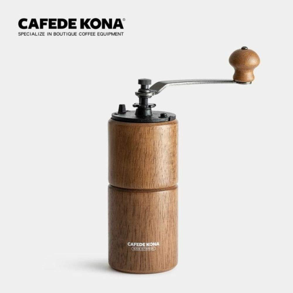 CAFEDE KONA Wood Hand Manual Coffee Grinder