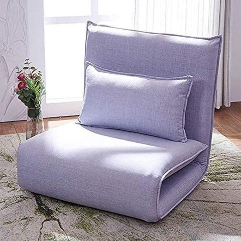 Modern Nordic Rocking Chair Swing Chair Lounge Chair Lazy Chair with soft fabric Cushion - Grey