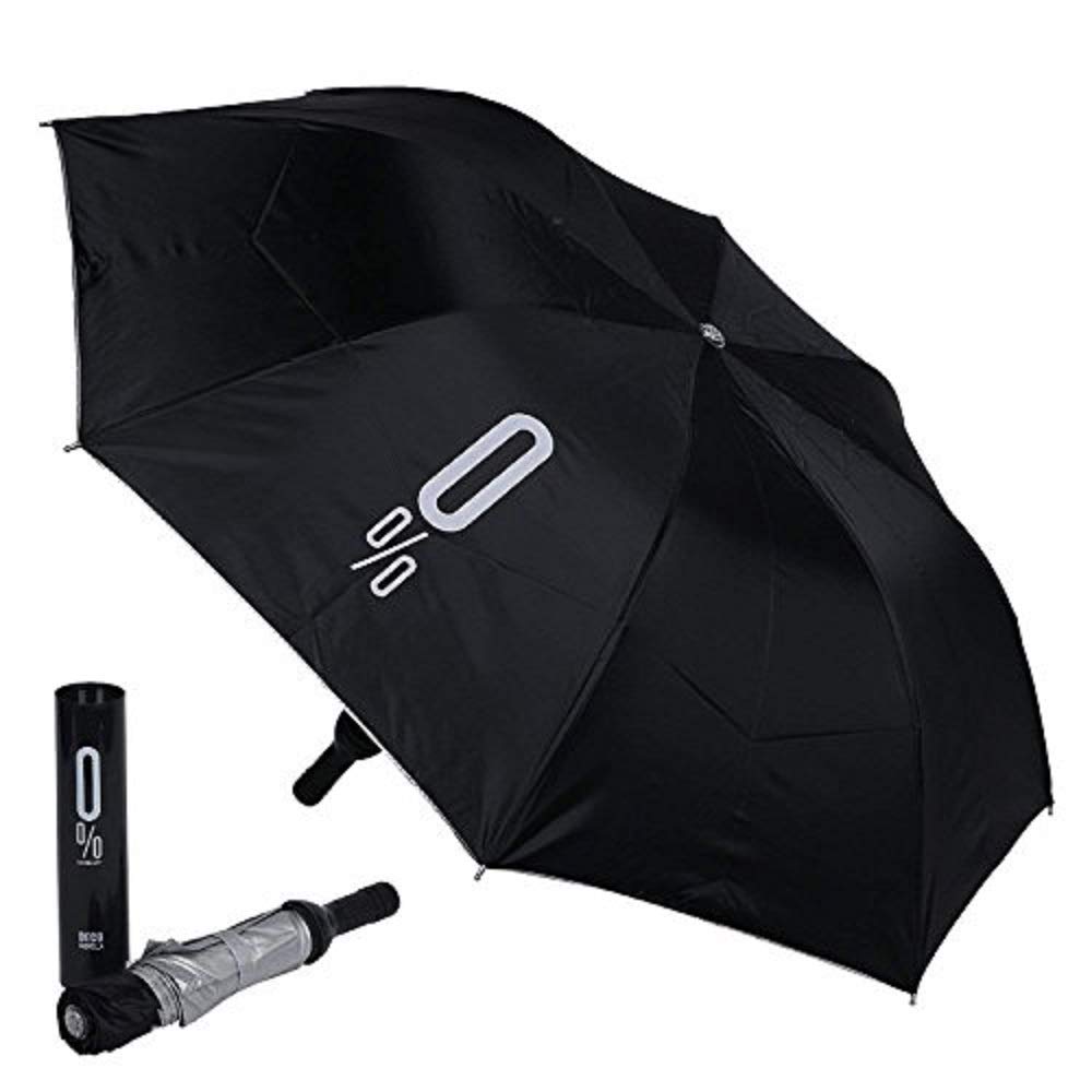 Folding Plastic Bottle Shape Umbrella - (Black)