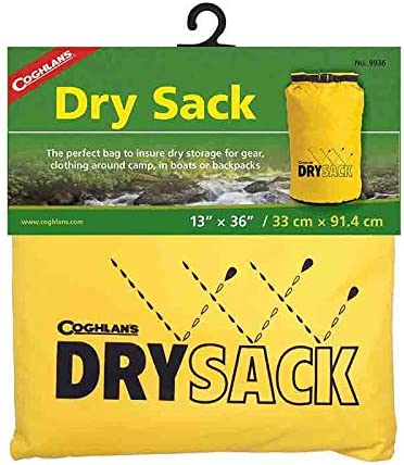 Coghlans Dry Sack - 13 Diameter X 36 Inches - Yellow