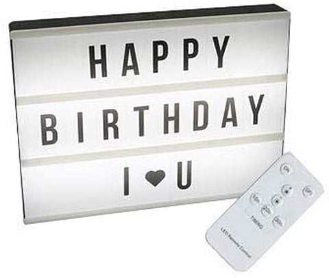 Message LED Lightbox With Combination Letters White