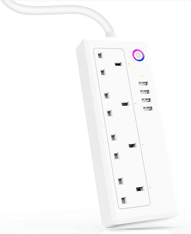 Wifi Smart Power Strip with 4 USB Charging Port App and Voice Control Apps