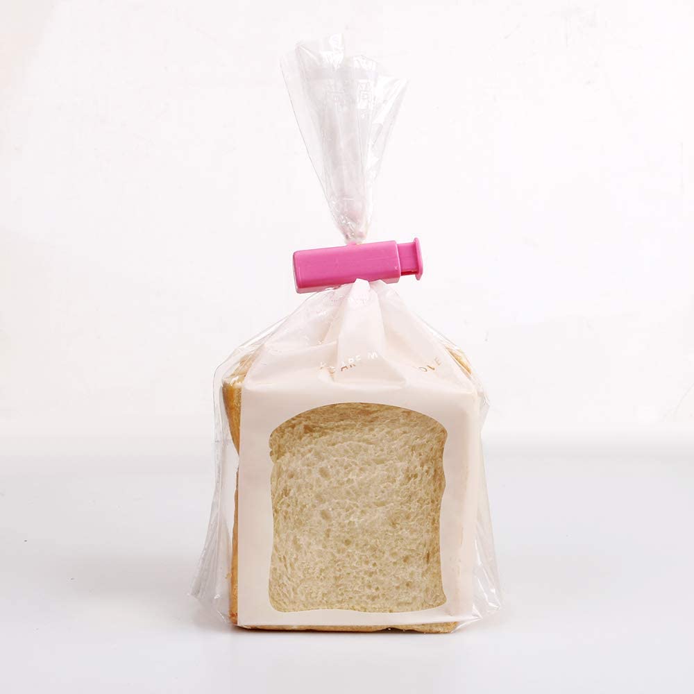 Yangli Squeeze Bread Bag Clips, Bag Cinches, Bagel Bag Clips