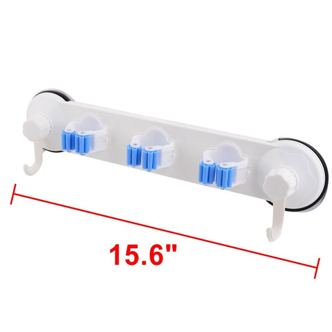 Plastic Household  Bathroom Suction Cup Mop Holder