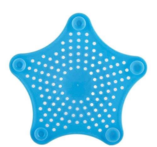 Drainer Basin Shaped Star-Silicone, Black - SquareDubai