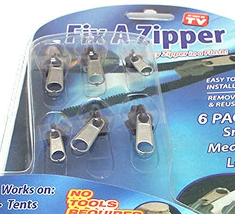 6 Pcs Universal Instant Fix Zipper Repair Kit Replacement