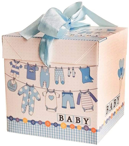 Baby Boy Baby Shower Party Giveaways Gift Boxes Pack of 12 pcs - 22x22x22cm - Willow