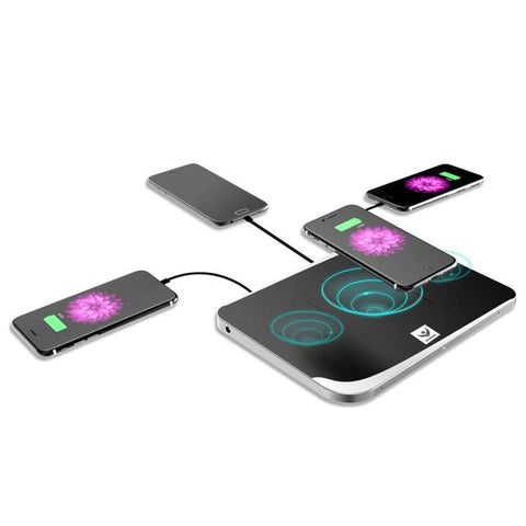 Margoun Super Wireless charging station for 6 devices, Qi fast charging, charge 6 devices simultaneously
