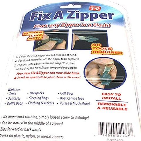 6 Pcs Universal Instant Fix Zipper Repair Kit Replacement