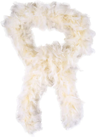 Assorted Colors Costume Party Accessory Feather Boas - White