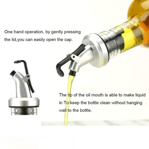 Vinegar and Olive Oil Dispenser Glass Bottle  with Lever-Release Snap Lids for Controlled Pouring 2 Pack