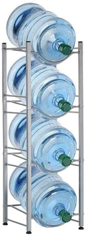 Water Bottle Rack Storage 5 Tier Shelf System Stand For 5 Gallon Durable Holder