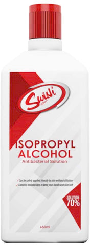 Swish Isopropyl Alcohol 70% W/Moisturizer 650 ml (Pack of 2)