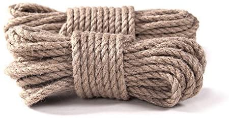 Natural Strong Hemp Rope Cord Jute Twine for Arts Crafts DIY Decoration Gift Wrapping 10 Feet - Willow