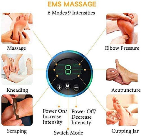 Folding Portable Electric Foot Massage Pad with Remote Control