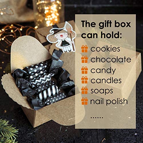 White Color Boxes With Brown Ribbons Party Gift Giveaway 36 pieces (11.5x11.5x9cm Height)