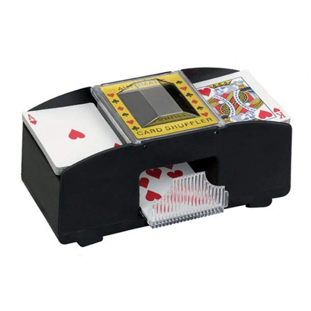Olmecs 2 Deck Automatic Playing Card Shuffler - Battery-Operated