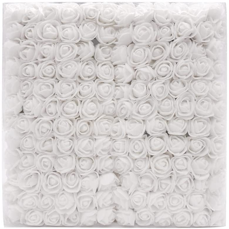 WILLOW Pack of 144 pieces Artificial Rose Flower Heads 1 inch Handcraft Foam Plastic Rose - Rose