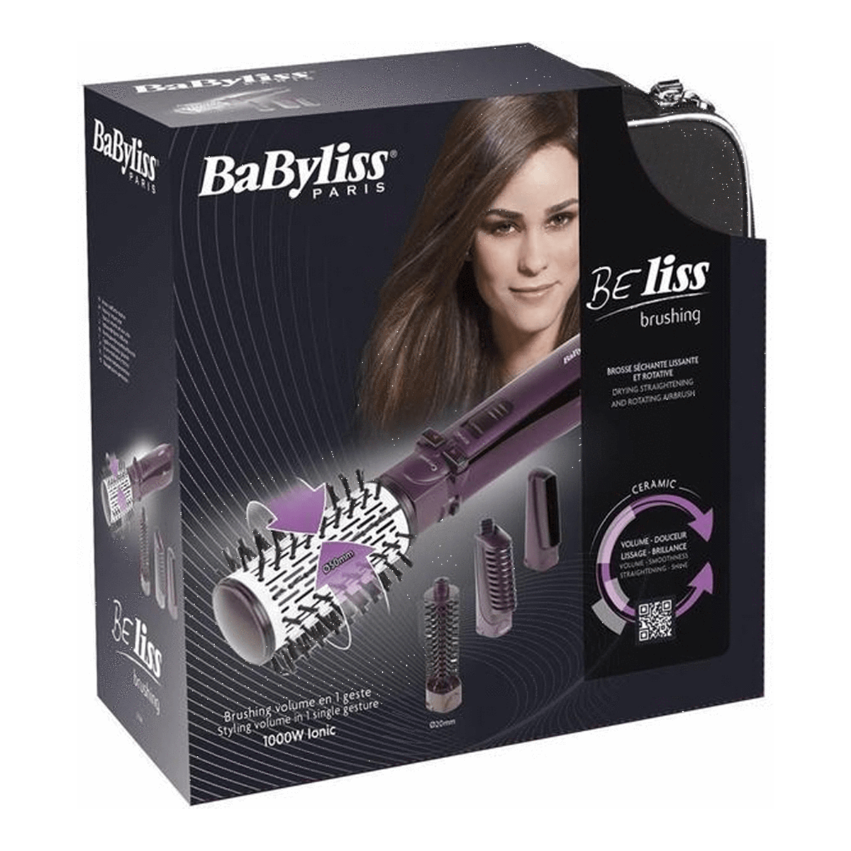 Babyliss BeLiss Brush - 4 Attachments - 2736E 1000 watt