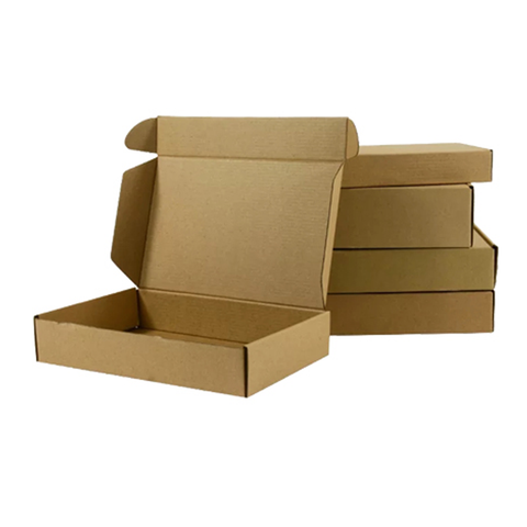 100 Pc Wholesale Pack Kraft Paper Box Brown Corrugated Carton (26x29x7 Cm) - Willow