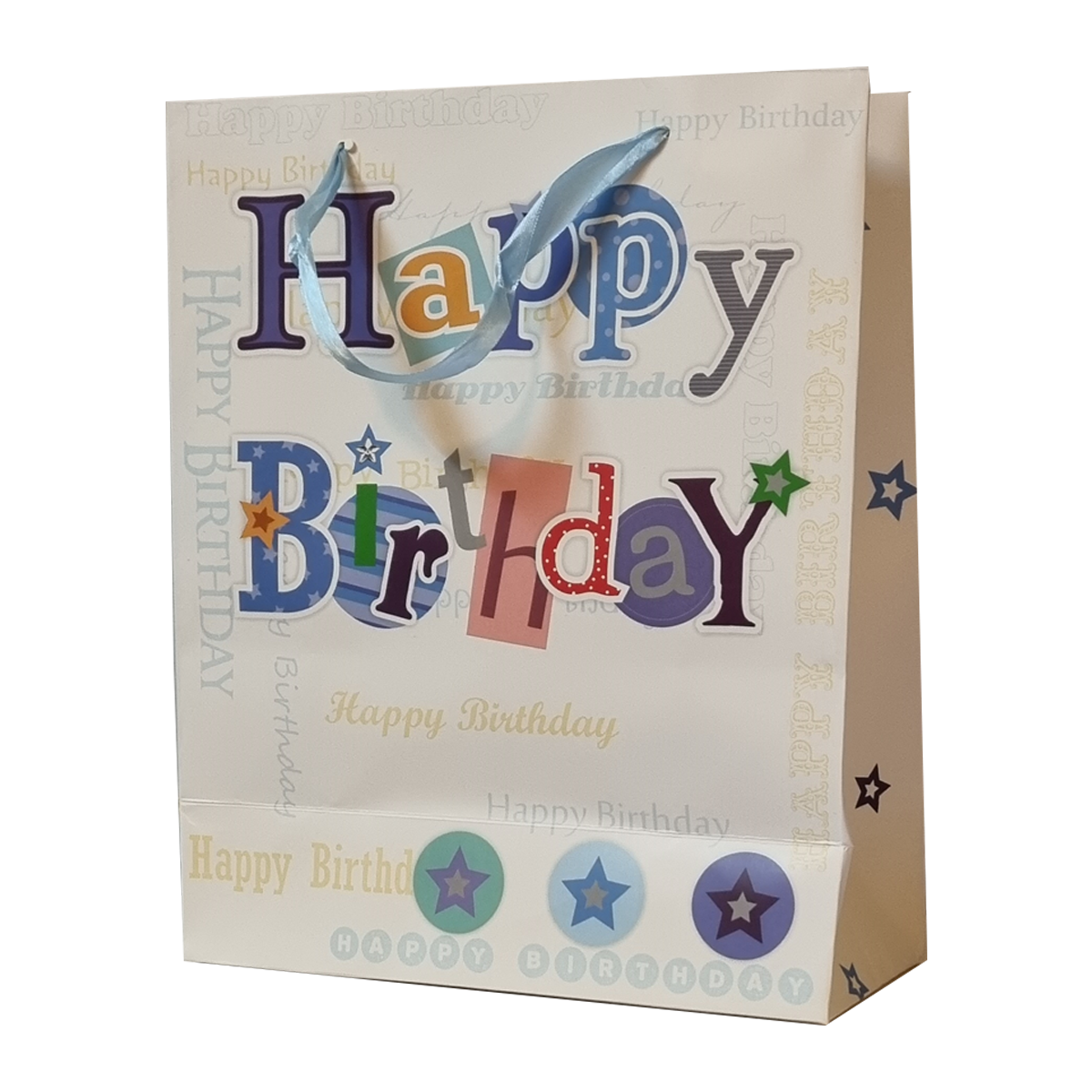 Happy Birthday Gift Bag - Extra Large (32x26x10 Cms) (6Pcs Pack) - WILLOW