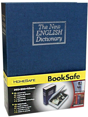 Safe Lock Box Dictionary with Combination Lock Safe Security Cash Money Box - Red