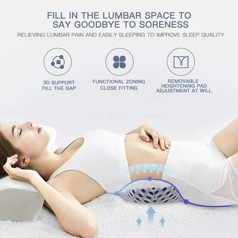 Lumbar Pillow for Sleeping, Air Mesh Back Pillow for Lower Back Pain