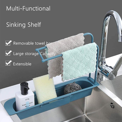 Telescopic Kitchen Sink Sponge Holder