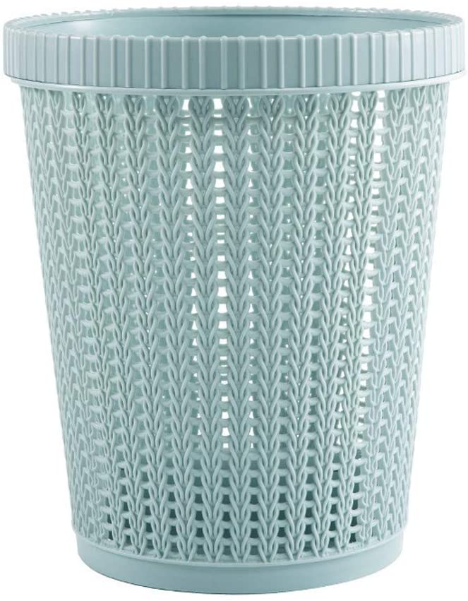 Hollow Garbage Bin with Built-in Garbage Bag Box - Green