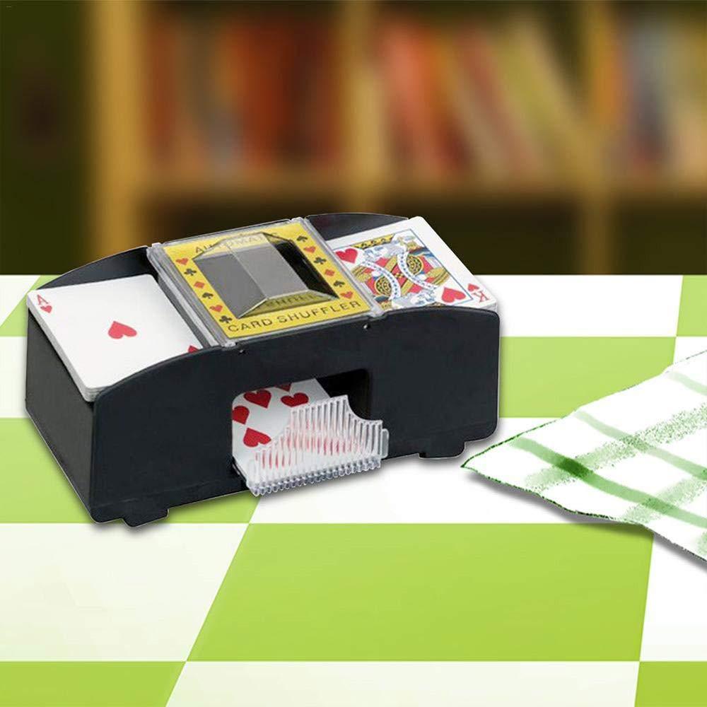 2 Deck Automatic Card Shuffler - Battery-Operated