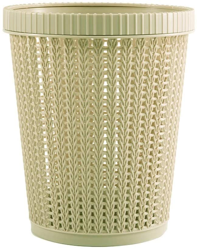 Hollow Garbage Bin with Built-in Garbage Bag Box - Green