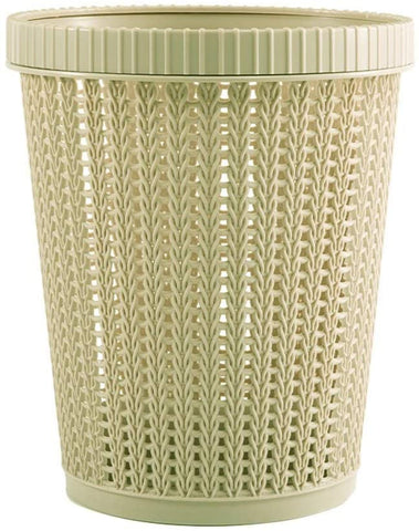 Hollow Garbage Bin with Built-in Garbage Bag Box - Green