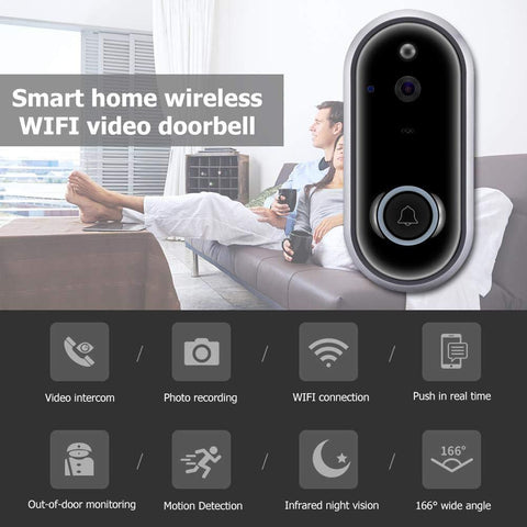 M6 Wifi Video Doorbell 720P Security Door Camera