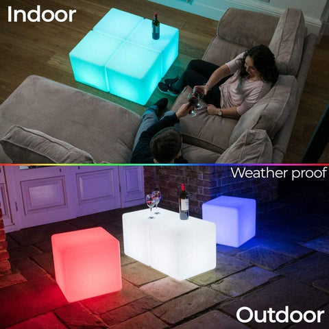 LED CUBE, illuminated LED cube20 x 20 x 20 Cms