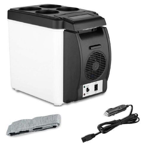 Auto Mini Car Travel Fridge Cooling & Warming Refrigerator  12V 6L - SquareDubai