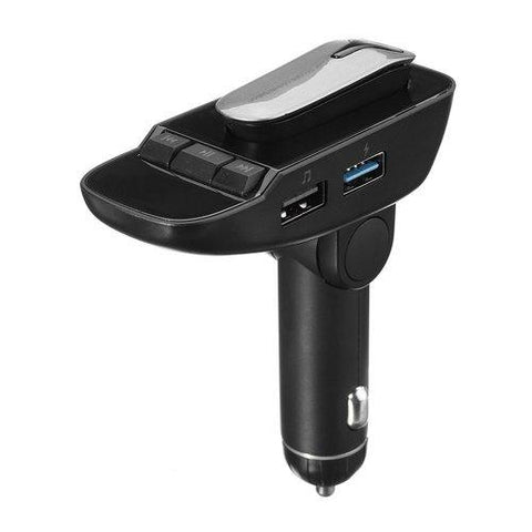 ER9 Wireless Bluetooth Handsfree Auto Car FM Transmitter MP3 Player with Earphone - SquareDubai