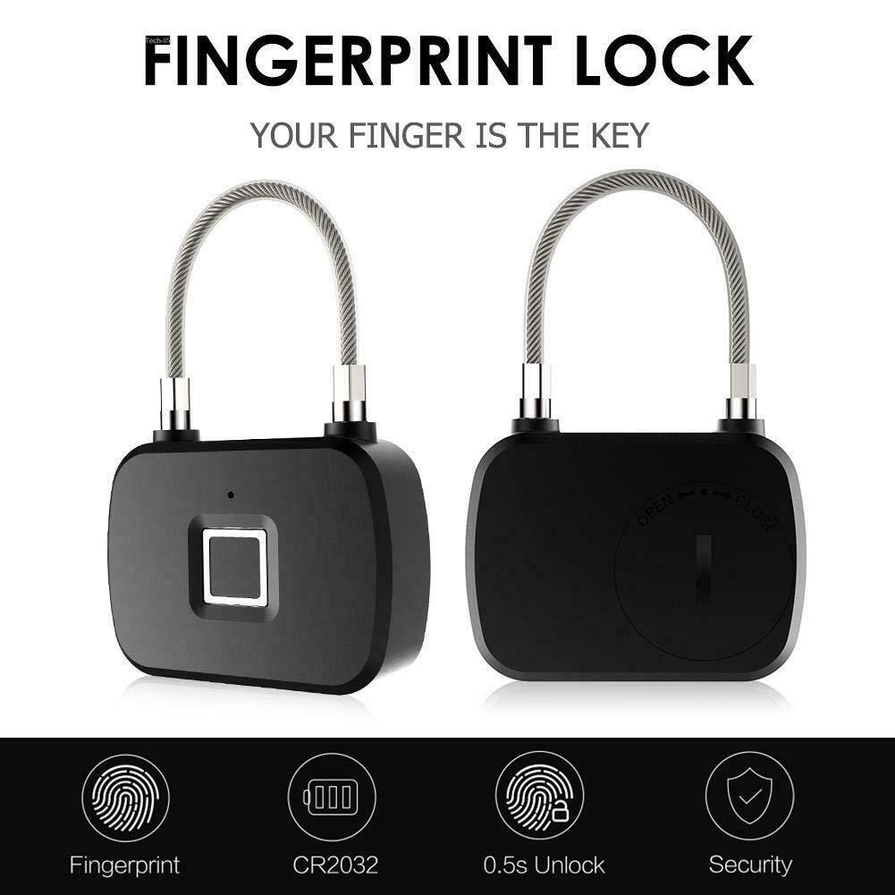 Fingerprint Padlock Smart Waterproof Lock
