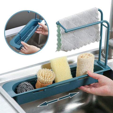 Telescopic Kitchen Sink Sponge Holder